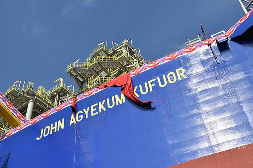 New tieback: The Eban-Akoma complex is set to be developed as a satellite to John Agyekum Kufuor FPSO offshore Ghana.