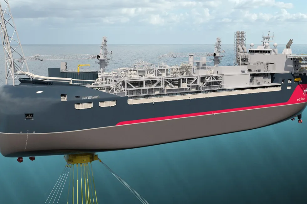 On the drawing board: Equinor’s Bay du Nord project offshore Newfoundland & Labrador, Canada will be developed by a floating production, storage and offloading vessel