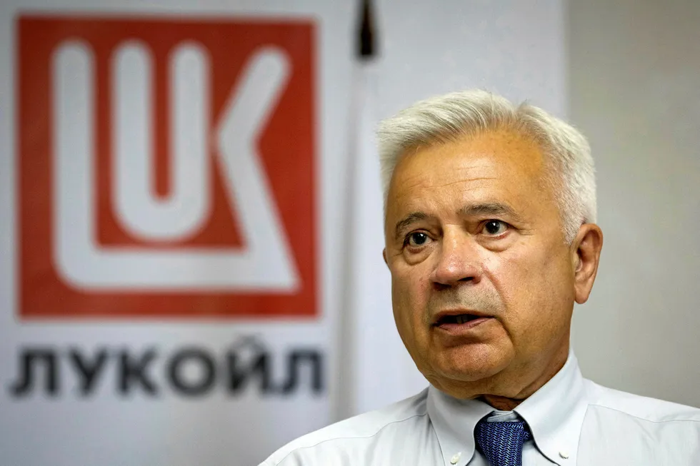 Russia's Lukoil chief executive Vagit Alekperov