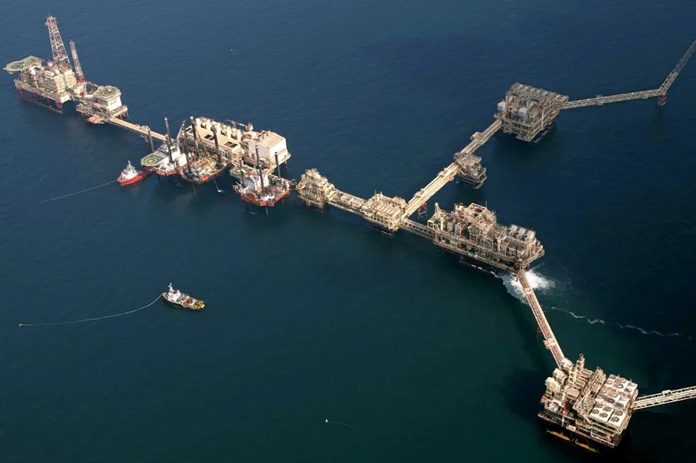 An offshore facility at Adnoc's Lower Zakum oilfield.