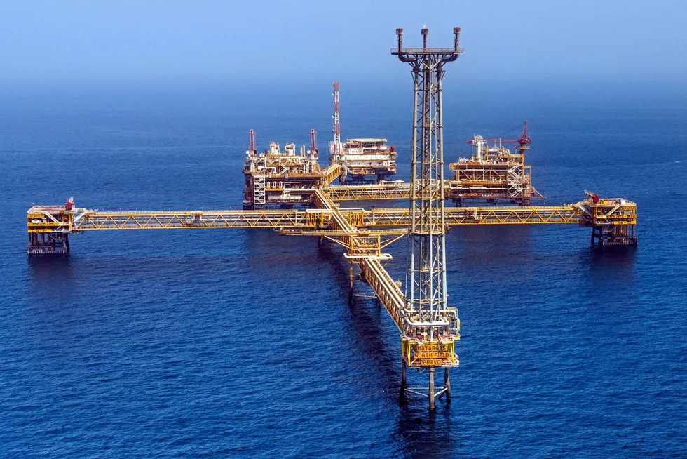 Gas development: North Field off Qatar