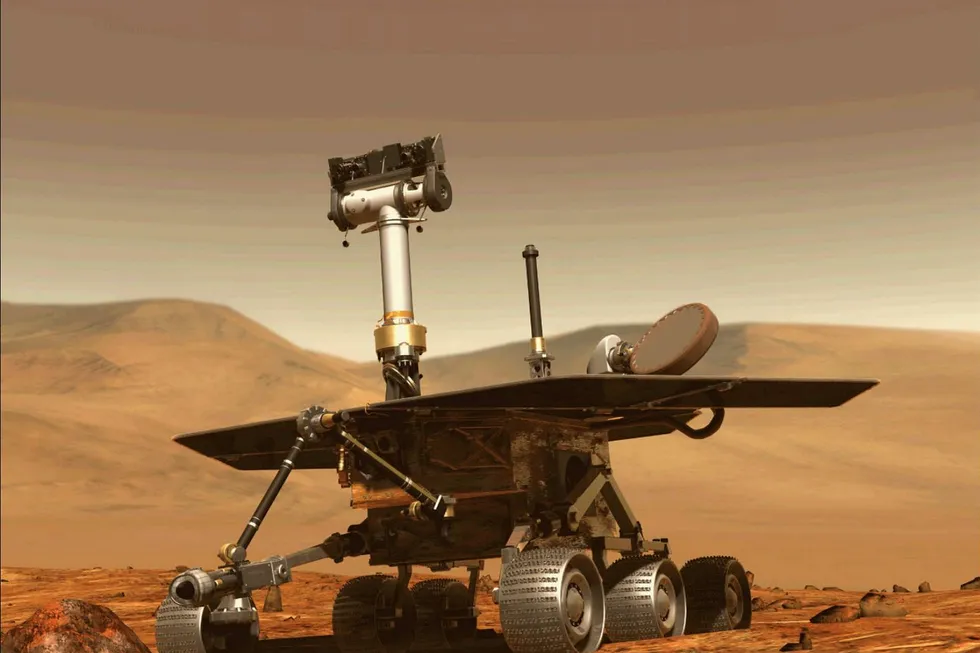 Den amerikanske romfartsorganisasjonen Nasa har klart å sende dette fartøyet Opportunity for å utforske planeten Mars. Personreiser til planeten ligger fortsatt et stykke frem i tid.