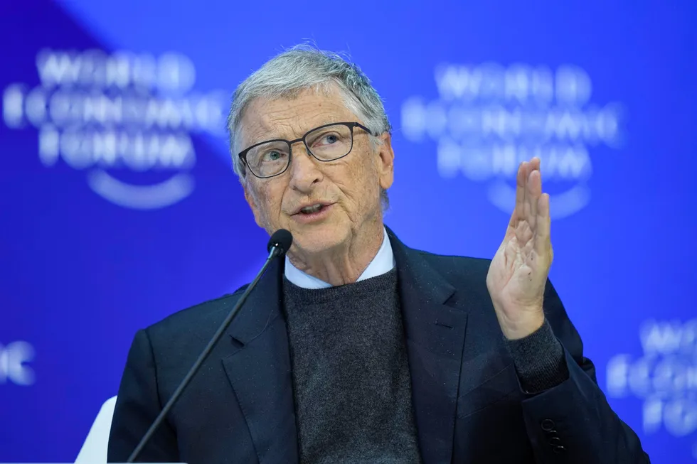 Energy focused: Microsoft cofounder and philanthropist Bill Gates