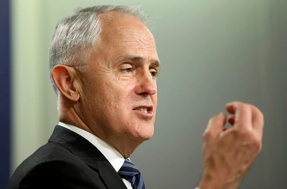 Crisis: Australian Prime Minister Malcolm Turnbull