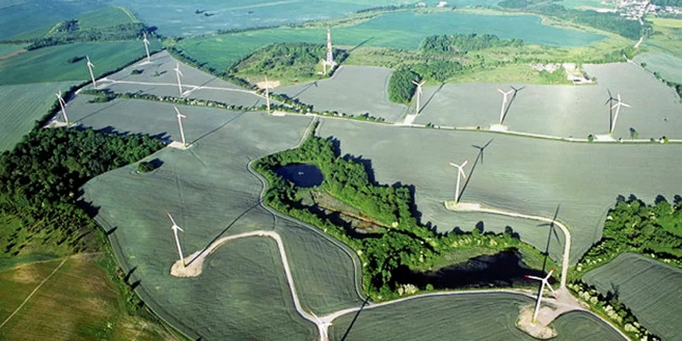 A wind farm in Poland