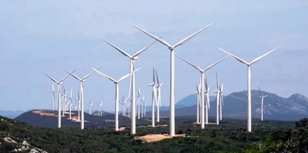 WEG Statkraft. Statkraft’s Brotas de Macaubas wind farm complex in the Brazilian state of Bahia.