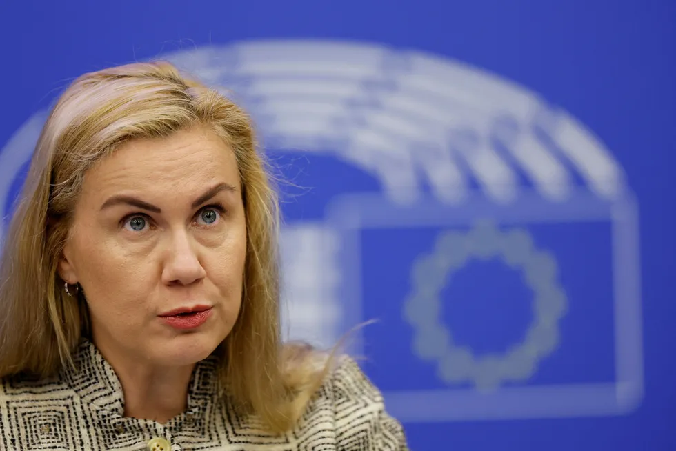 European Energy Commissioner: Kadri Simson, speaks at the European Parliament this week