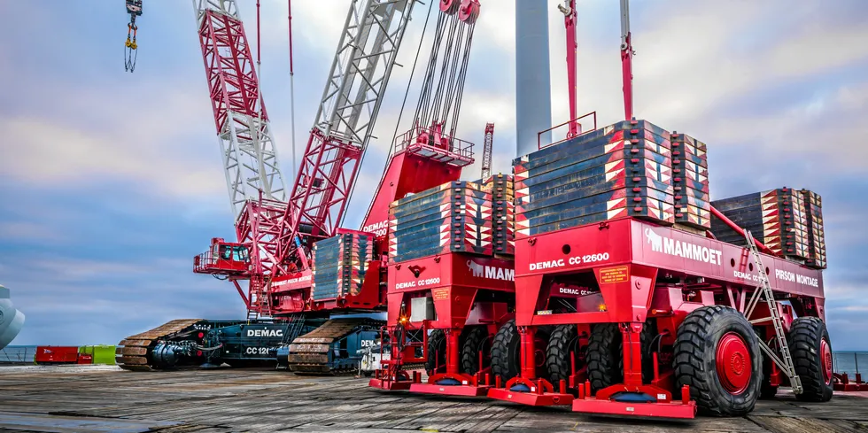 Mammoet will supply cranes and crews to the Dogger Bank project.
