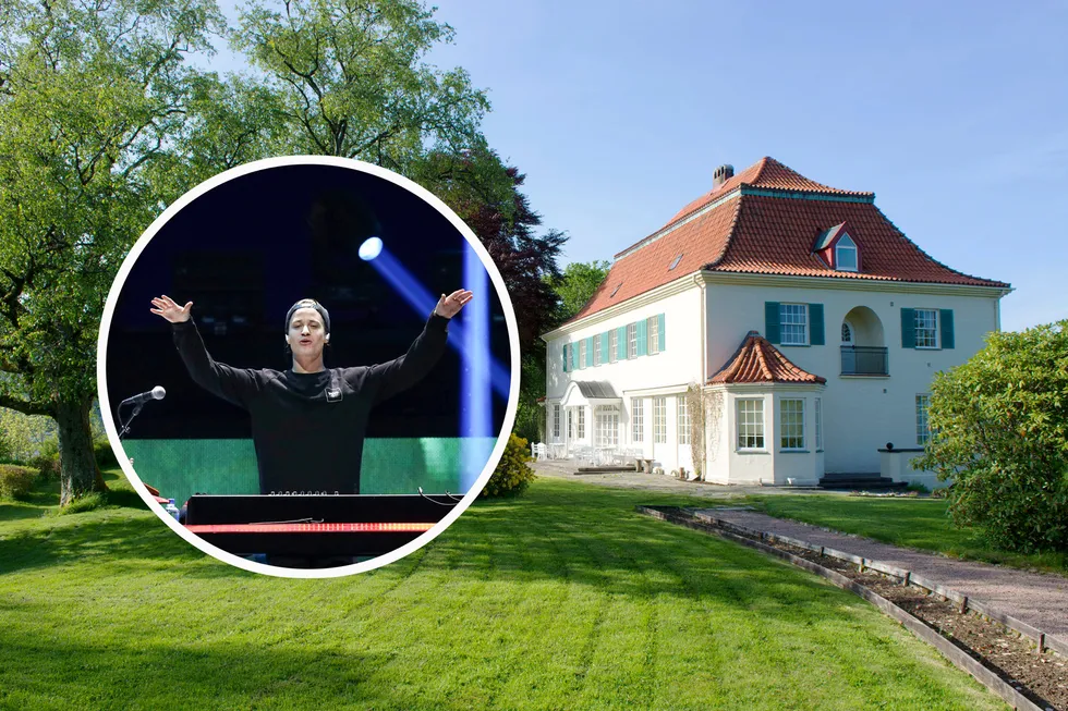 Popstjernen Kyrre Gørvell-Dahll kjøpte denne herskapelige villaen i 2018.