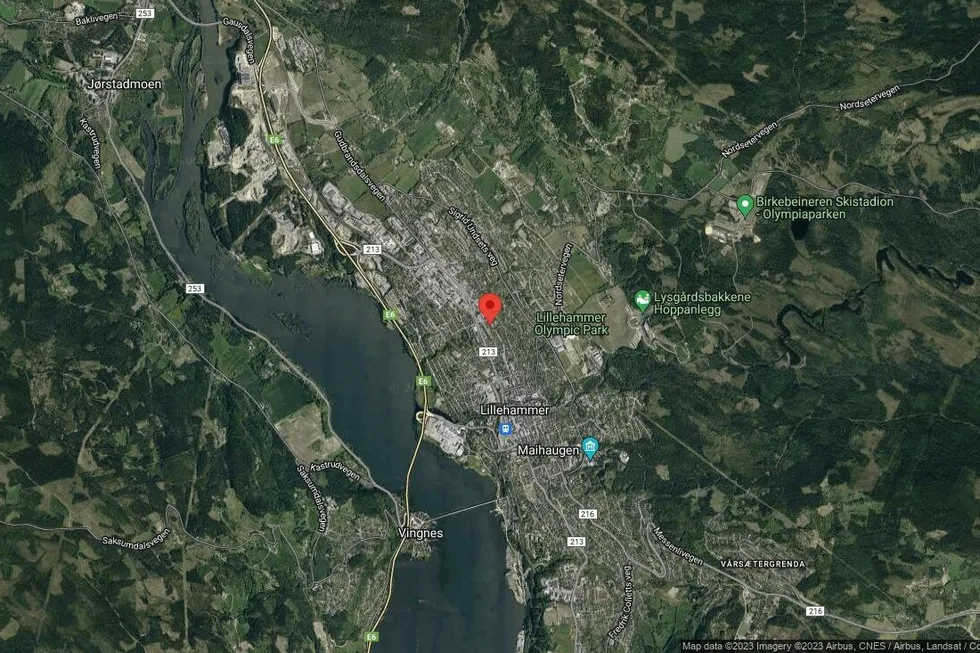Området rundt Storgata 160B, Lillehammer, Innlandet