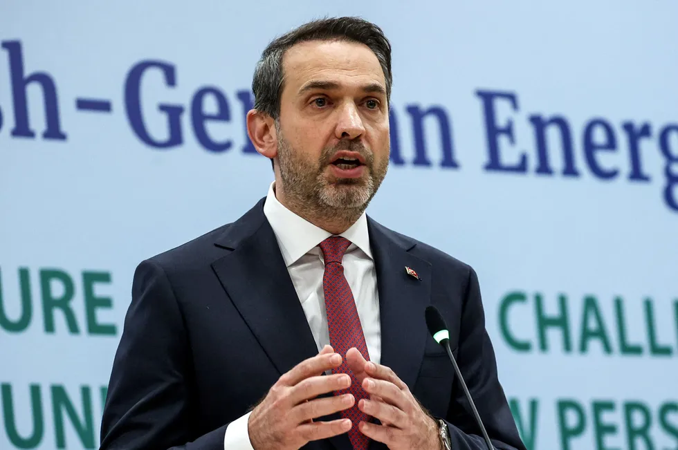 Turkey’s Energy & Natural Resources Minister Alparslan Bayraktar.