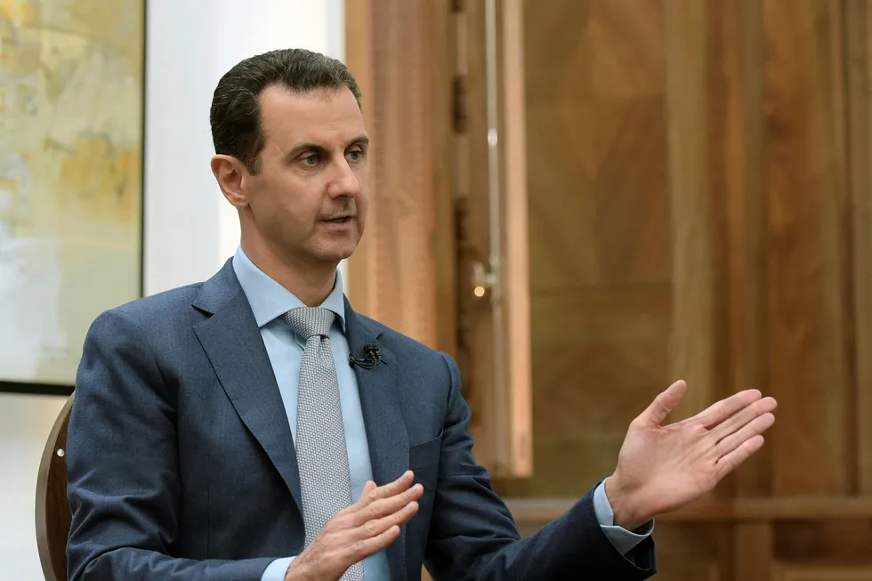 Syrias president Bashar Assad mener USAs angrep er tåpelig. Foto: Uncredited