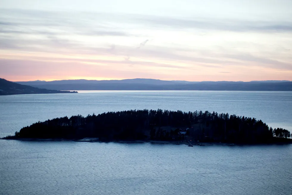 De første politifolkene som kom frem var lokale, men visste ikke hvor de kunne finne en båt for å komme seg over til Utøya, sier forfatteren. Her oversiktsbilde av Utøya. Foto: Øyvind Elvsborg