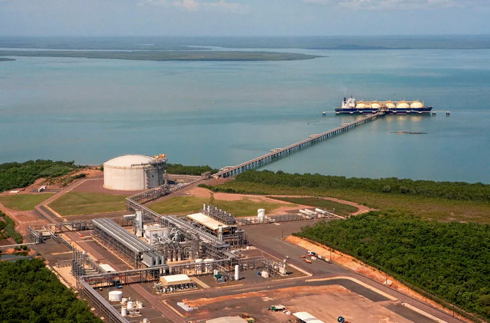 Facility: dry gas from Barossa will be exported to the Darwin LNG facility