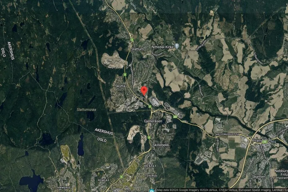 Området rundt Snarefjellet 49, Nittedal, Akershus