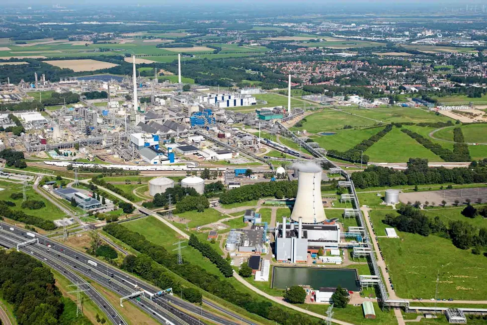 An aerial photograph of the Chemelot industrial park.