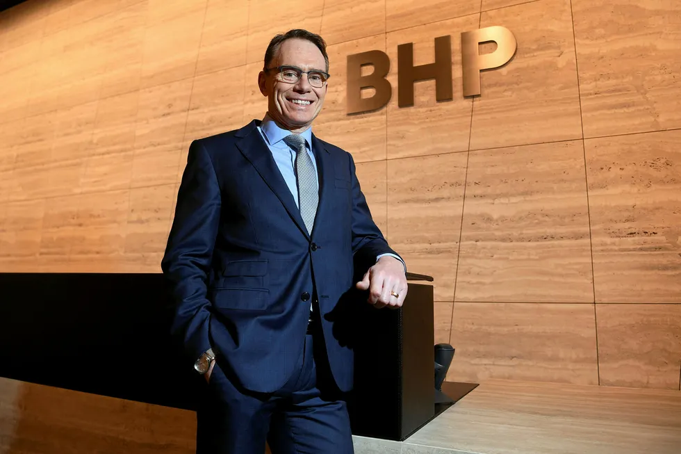 Steady output: BHP chief executive Andrew Mackenzie