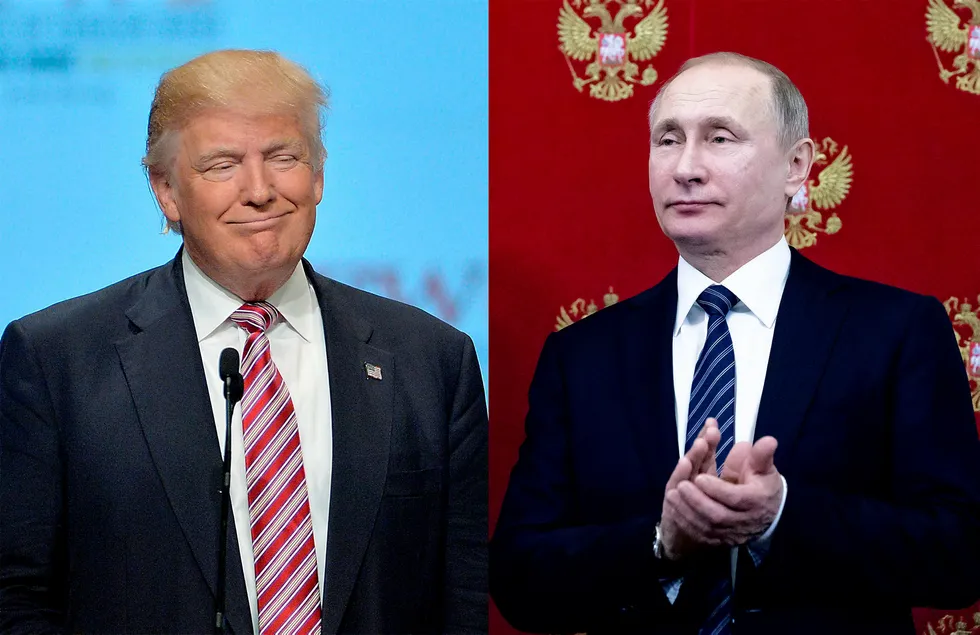 Donald Trump og Vladimir Putin Foto: SARA D. DAVIS/Afp/Alexander Zemlianichenko/AP/NTB Scanpix