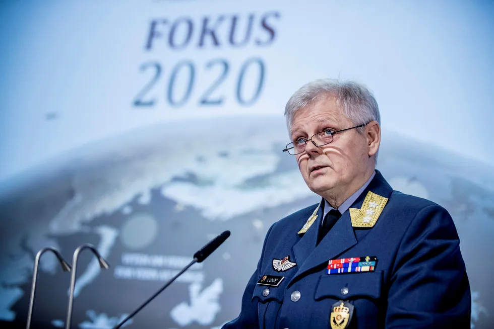 Sjef for Etterretningstjenesten, generalløytnant Morten Haga Lunde, la mandag frem den åpne vurdering av aktuelle sikkerhetsutfordringer, Fokus 2020.