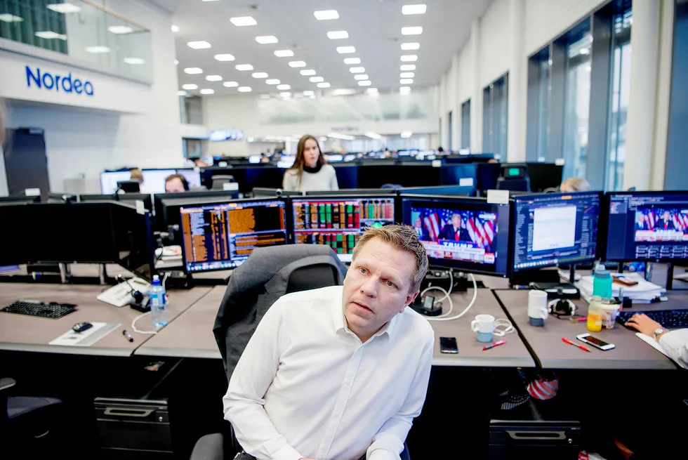Sjefstrateg Leif-Rune Rein i Nordea Wealth Management synes frykten ser ut til å avta i aksjemarkedet. Foto: Mikaela Berg