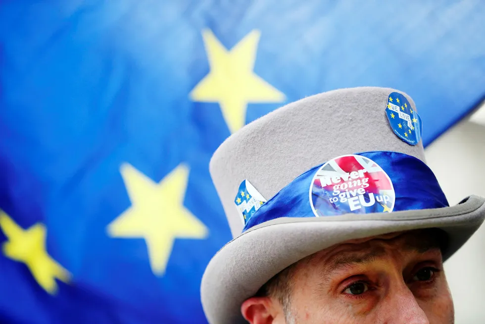 Om 13 måneder forlater Storbritannia EU. Foto: Hannak McKay/Reuters/NTB Scanpix