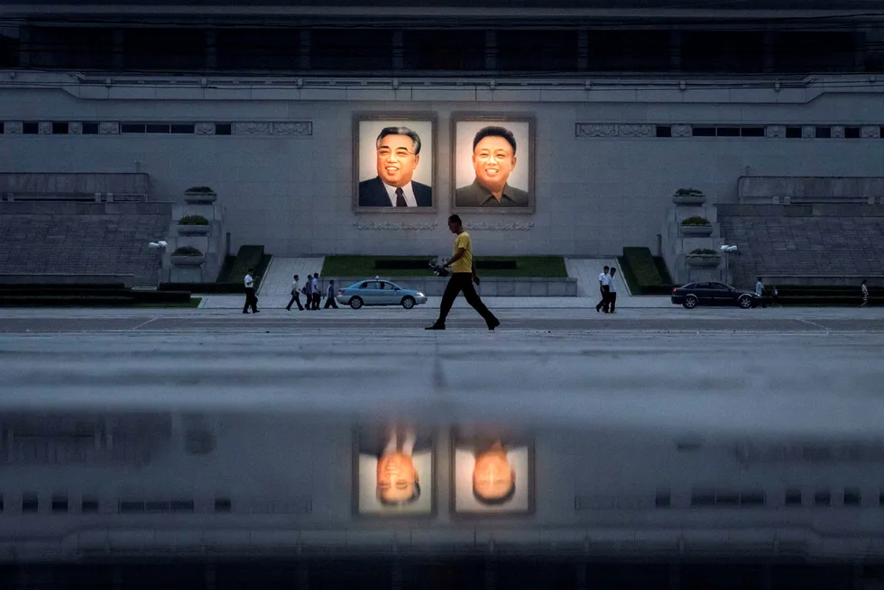 Kim Jong-un opptrer som en marxistisk halvgud uten skrupler, skriver artikkelforfatteren. Her fra Pyongyang i Nord-Korea. Foto: Ed Jones/AFP/NTB scanpix