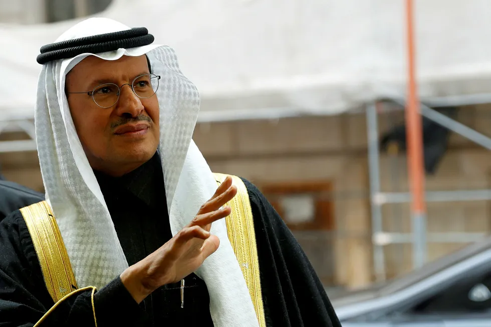 Saudi-Arabias energiminister Prins Abdulaziz bin Salman mener etterspørselen er på vei tilbake etter å ha falt kraftig under koronakrisen.