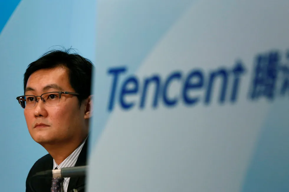 Pony Ma Huateng grunnla Tencent for 20 år siden. Selskapet er blitt en gigant i Kina og har gått forbi Facebook i børsverdi. Mas formue er på 51,4 milliarder dollar, ifølge den siste Forbes-listen. Foto: Kin Cheung/AP/NTB Scanpix