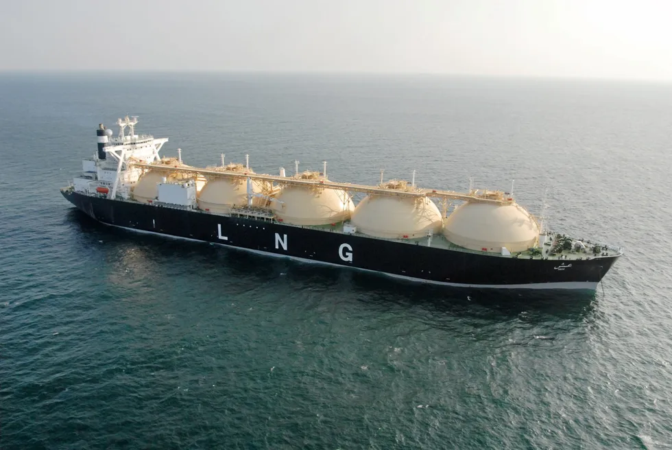 Gas export plans: An LNG carrier operated by Adnoc L&S