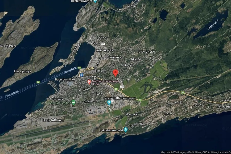 Området rundt Gjerdåsveien 24B, Bodø, Nordland
