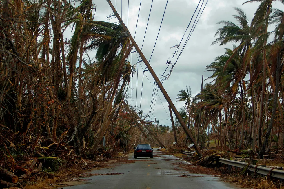 Puerto Rico ble hard rammet av orkanen Maria. Mye av øya mangler elektrisitet, drikkevann og tilstrekkelig med mat. Foto: RICARDO ARDUENGO/ AFP/NTB Scanpix