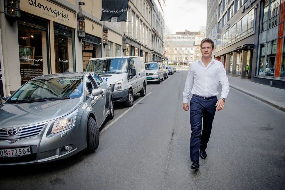 Norgessjef i Uber Carl Edvard Endresen kan vise til resultatvekst det samme året tjenesten Uber Pop ble ulovlig i Norge. Bildet er fra 2015. Foto: Hampus Lundgren