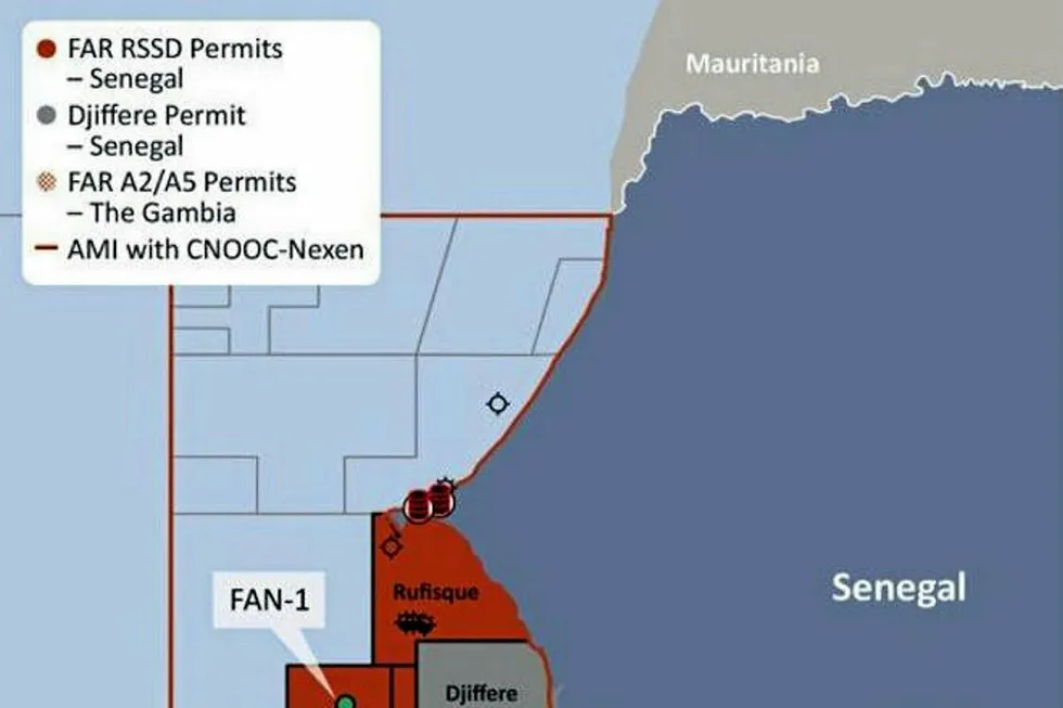 Area of mutual interest: Far and CNOOC are partnering up to explore opportunities off the coasts of Senegal and the Gambia