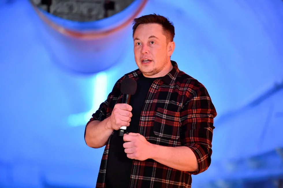 Tesla-gründer og toppsjef Elon Musk.