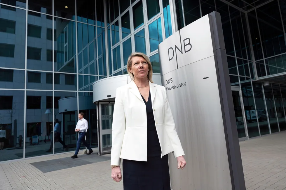 DNB har fått kraftig kritikk fra Finanstilsynet. Her ved konsernsjef Kjerstin Braathen.