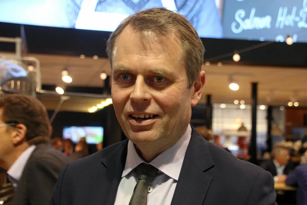 Ola Brattvoll, chief operating officer of sales and marketing at salmon farming giant Mowi.