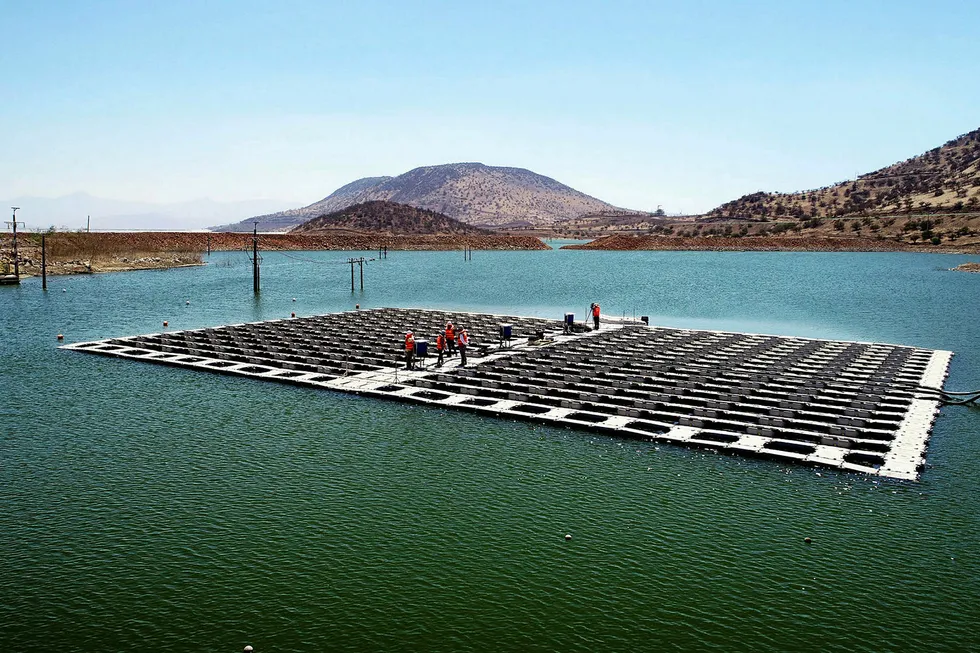 Up and running: the Los Bronces floating PV plant using Hydrelio technology