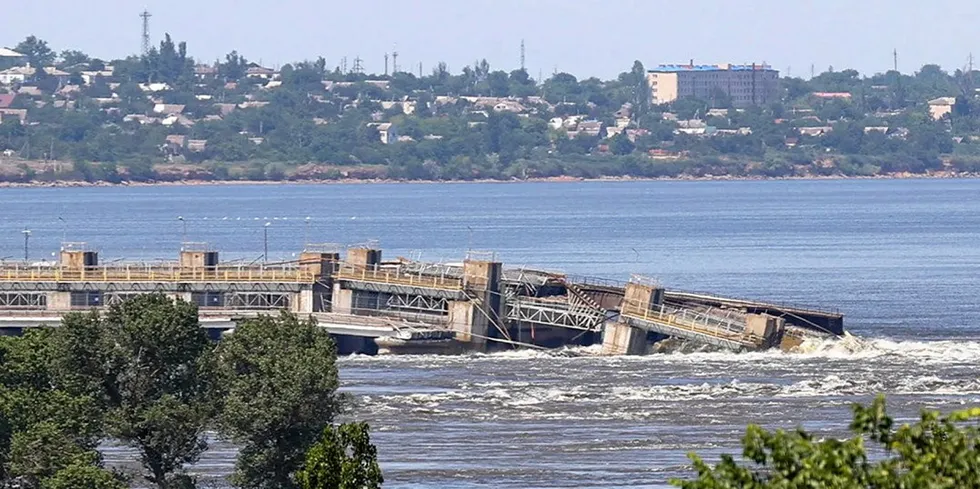 The Nova Kakhovka dam and hydroelectric plant was destroyed after a suspected explosion last year.