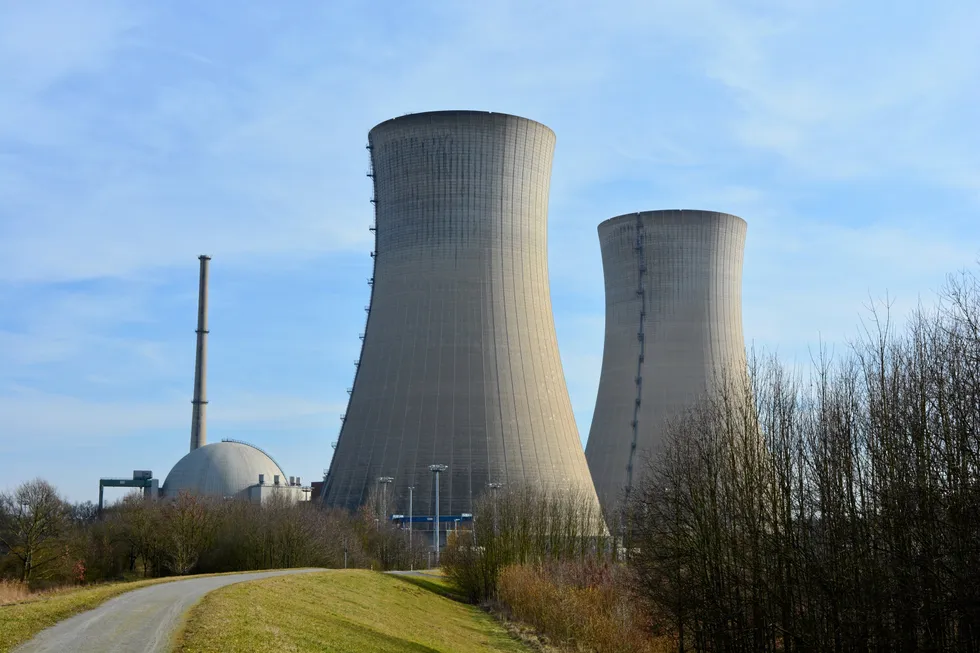 A shuttered nuclear power plant near Schweinfurt, central Germany.