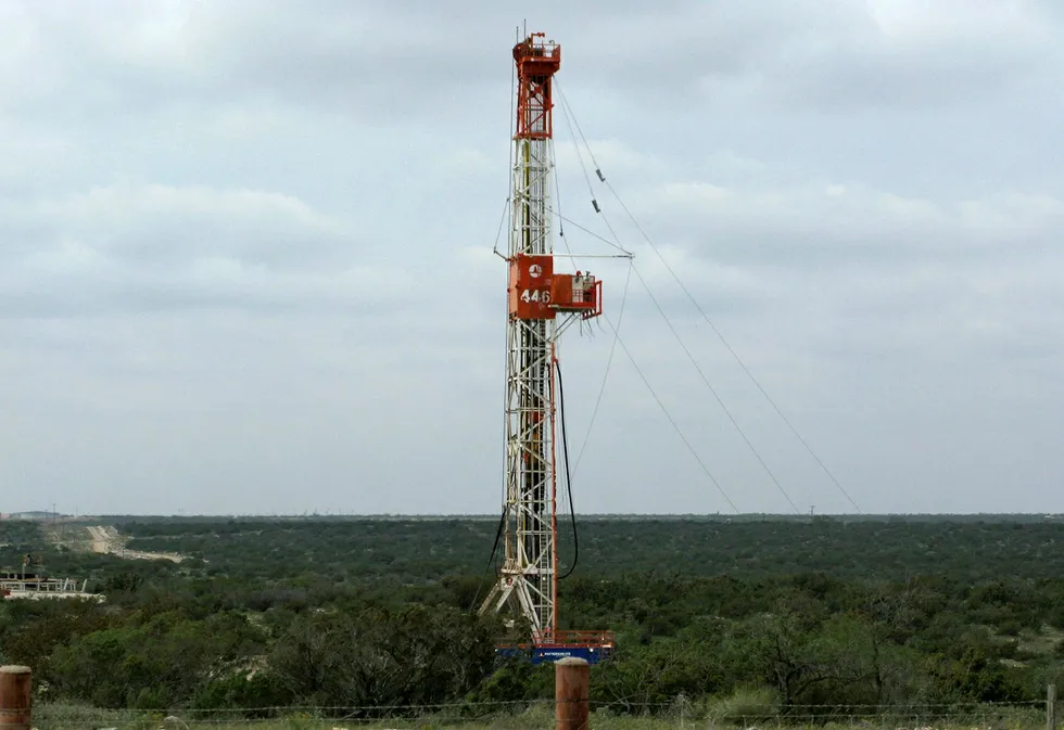 Permian drive: a rig in West Texas