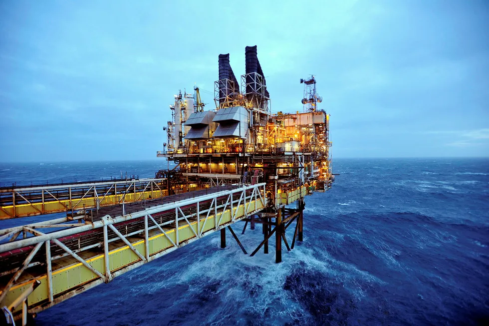 Tie-back option: BP's ETAP oil platform in the North Sea