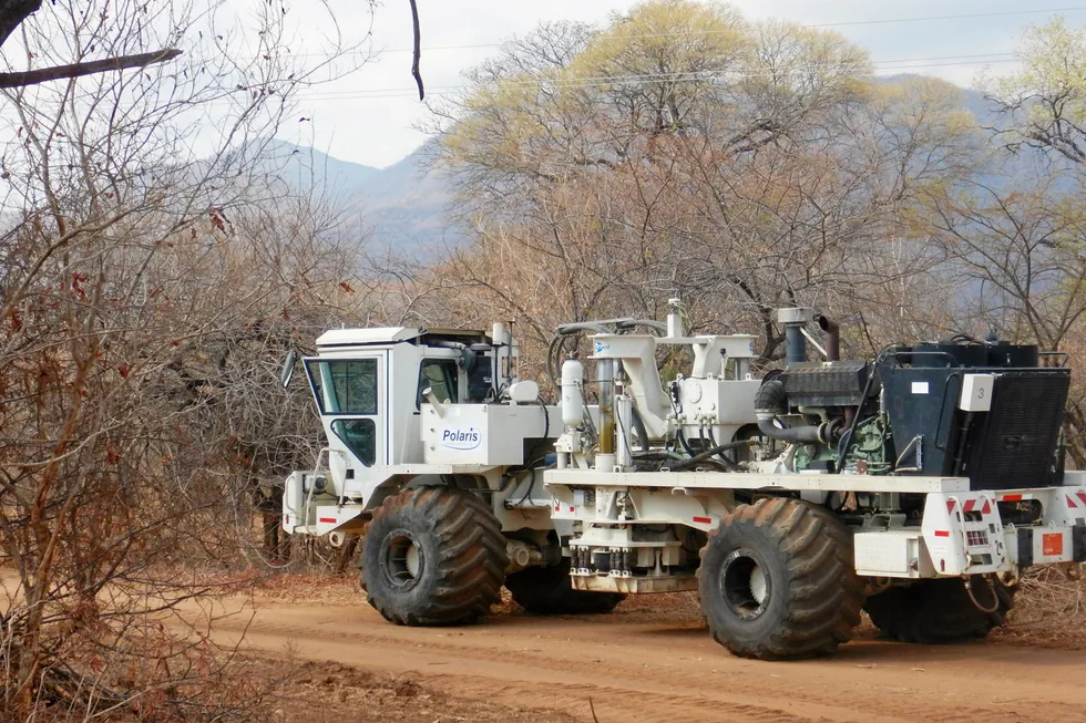Survey track: seismic data gathering operations in Invictus Energy’s Zimbabwean acreage have been carried out by Polaris