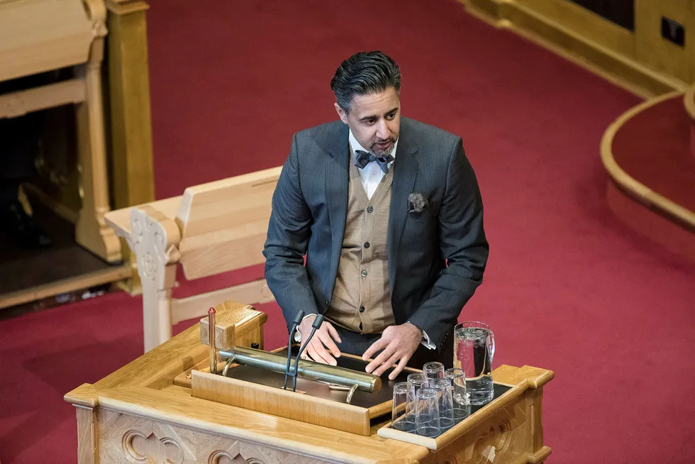 Abid Raja (V) fikk ikke bli statsråd, og skal isteden bli Venstres finanspolitiske talsperson på Stortinget. Foto: Gunnar Blöndal