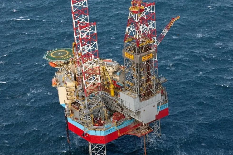 Drilling success: the G7 well was drilled by the heavy-duty jack-up Maersk Resolve