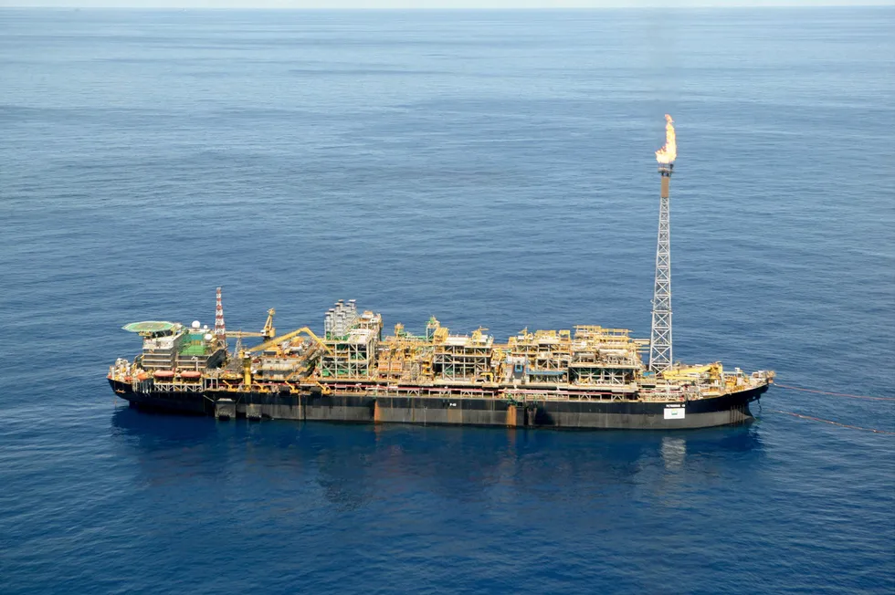 Connected: the P-43 FPSO operating at the Barracuda-Caratinga field offshore Brazil