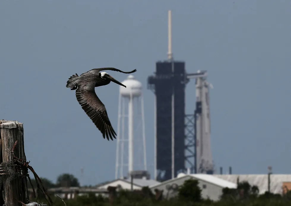 Raketten SpaceX Falcon 9 er klar for et nytt forsøk fra Kennedy Space Center i Cape Canaveral i Florida lørdag.