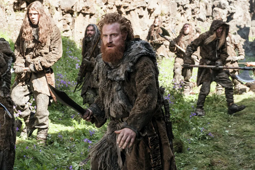 Kristofer Hivju i Game of Thrones, som er nominert til prisen for beste dramaserie. Foto: HÆLEN SLOAN