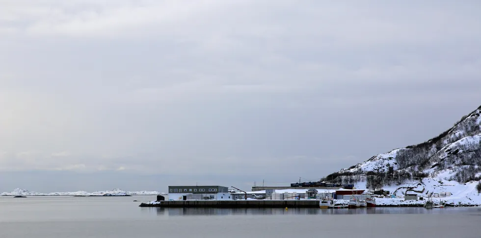 Her holdt Rebbenes Fisk til, i det tidligere Løksfjordbruket på Rebbenesøy i Troms.