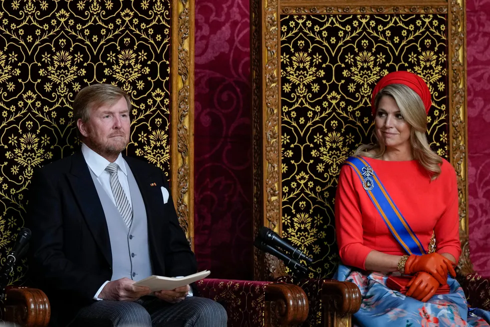 Kong Willem-Alexander markerer åpningen av parlamentet i Haag i september, med dronning M'axima som bisitter.