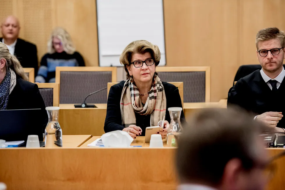 Randi Flesland, direktør i Forbrukerrådet under rettsaken mot DNB Asset Management i november. Foto: Fartein Rudjord